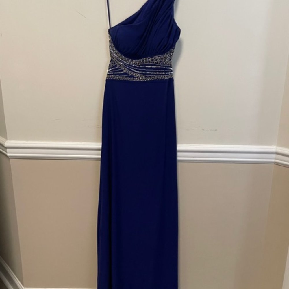 Hailey Logan Royal Blue Formal Gown